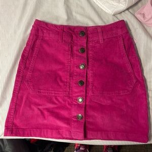 NWT pink denim skirt